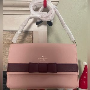 NWT Kate Spade Kirk Park Saffiano Veronique Bow Crossbody